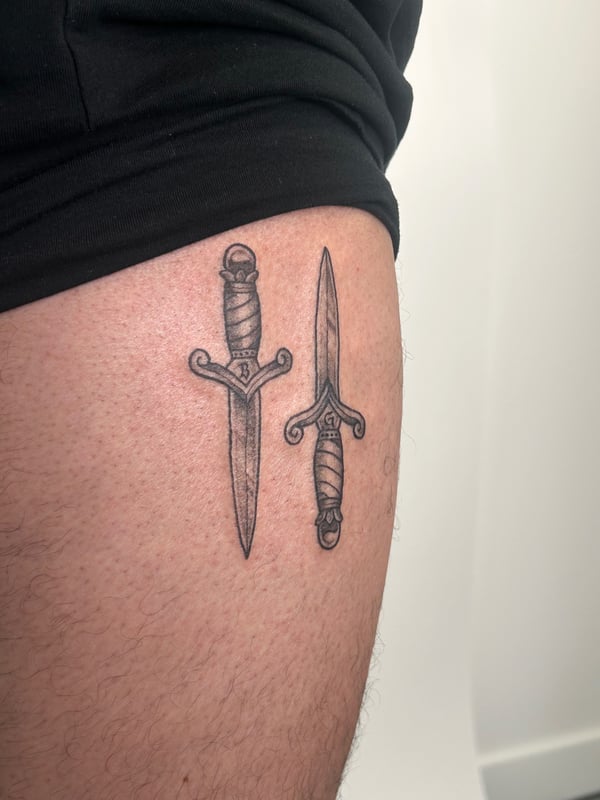 blackwork tattoo by Brian Kies — los angeles