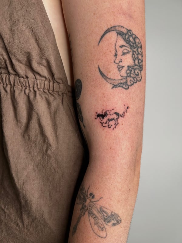 blackwork tattoo by Brian Kies — los angeles