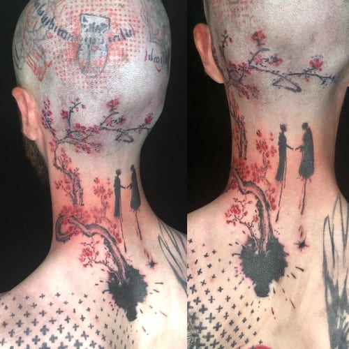surrealism tattoo by sandra price in los angeles