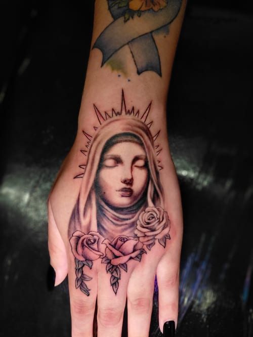 memorial tattoo by anoetic.designs.ultd, los angeles