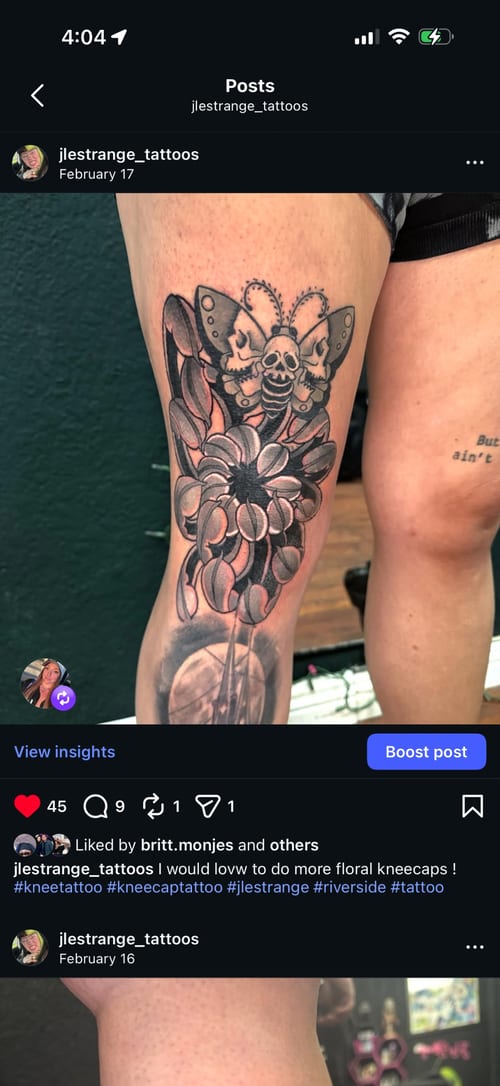 blackwork tattoo by jessica linden, los angeles