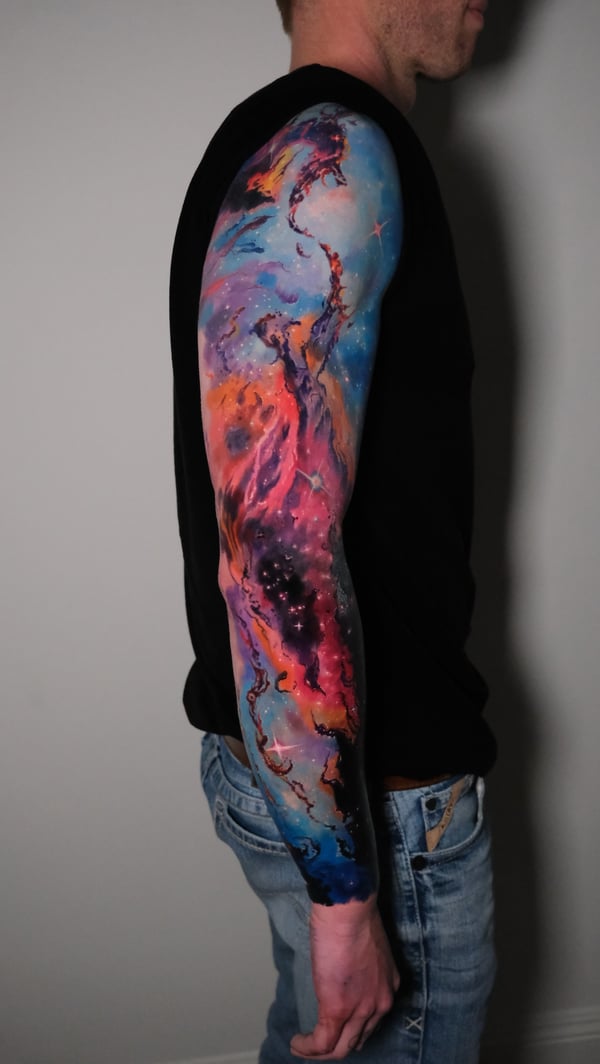 watercolor tattoo by Nik Lucas — los angeles