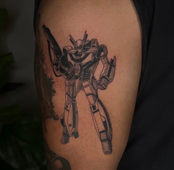 anime tattoo by velvet devil — los angeles