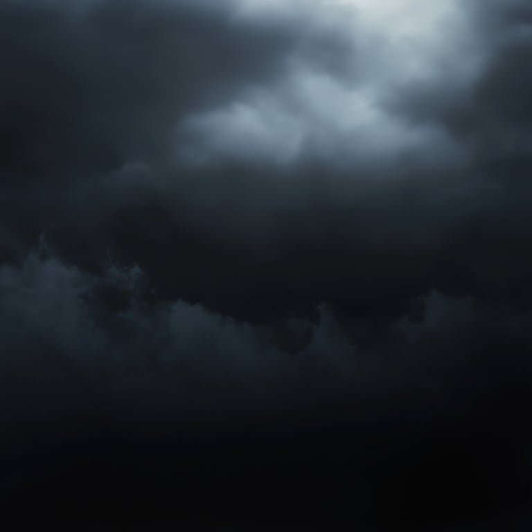 Dark storm clouds in the sky.