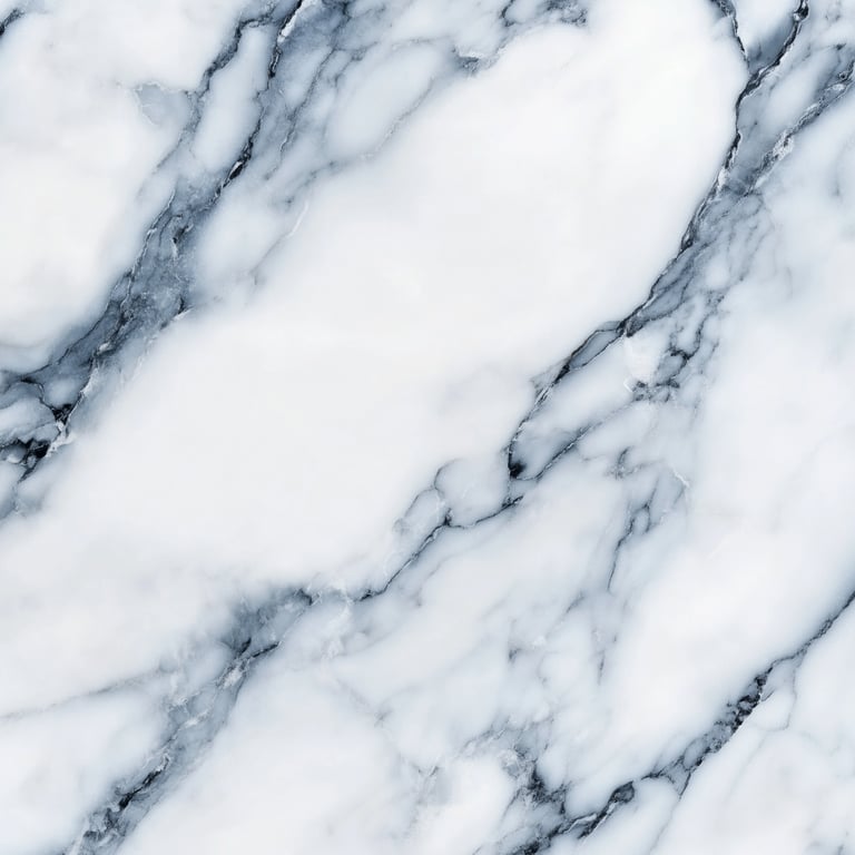 White marble texture with gray and black veining.