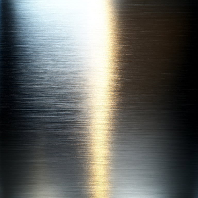 Brushed metal surface with a gradient light reflection.