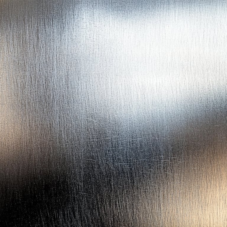 Textured metallic surface with a brushed finish.