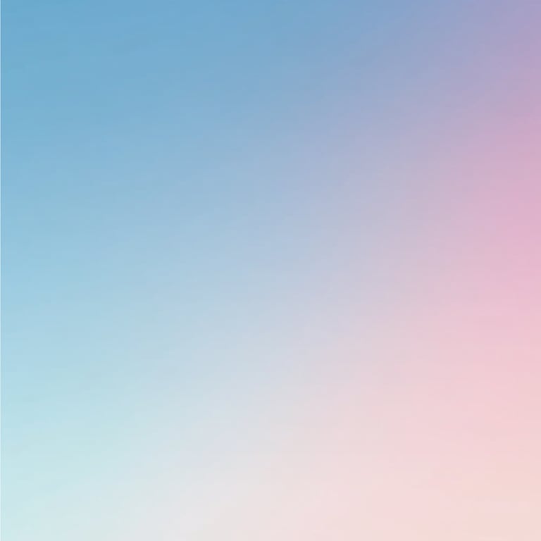 Gradient background transitioning from light blue to light pink.