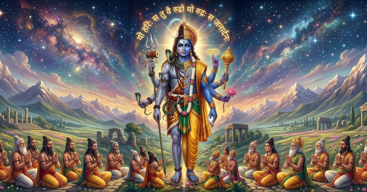 शिव-विष्णु का अभेद दर्शन: जानिए वामन पुराण की वह दिव्य कथा, जब ब्रह्मांडीय संतुलन के लिए प्रकट हुआ 'हरिहर' स्वरूप