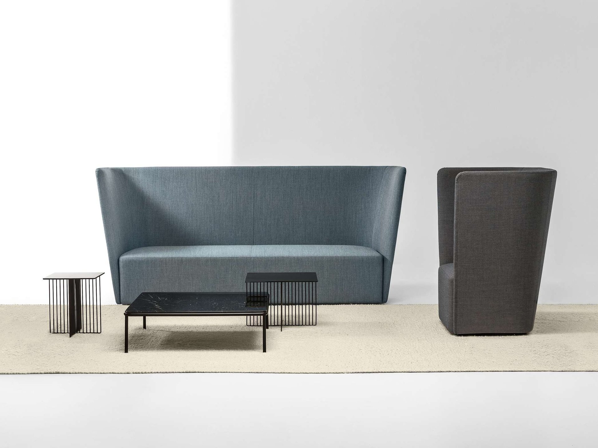 Velour sofa