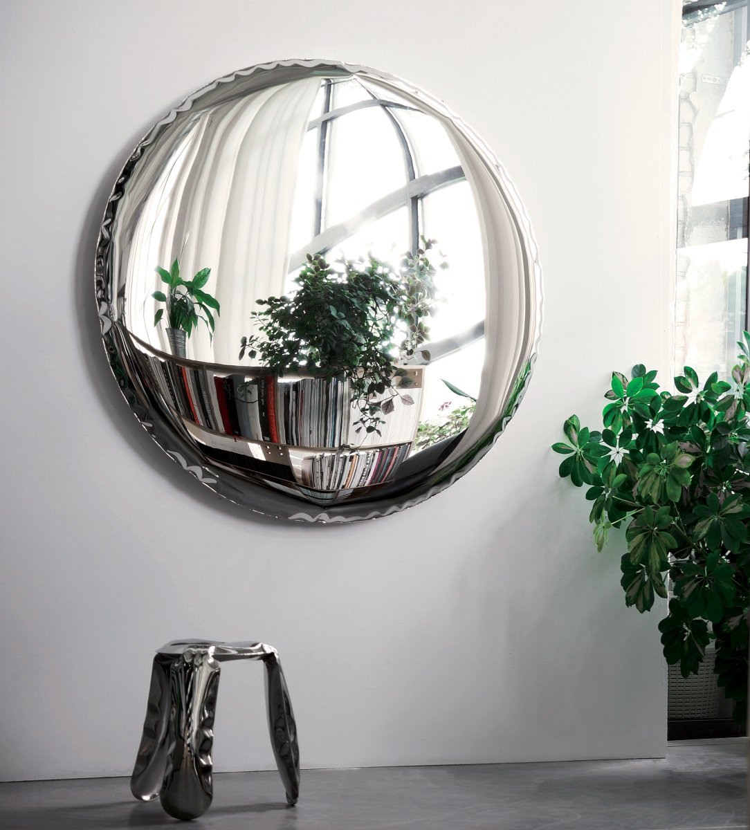 Zrcadlo Oko Mirror inox
