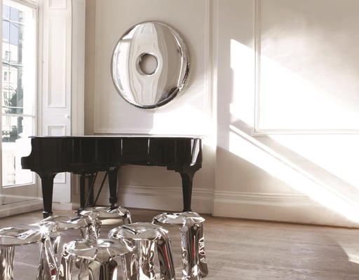 Zrcadlo Rondo inox