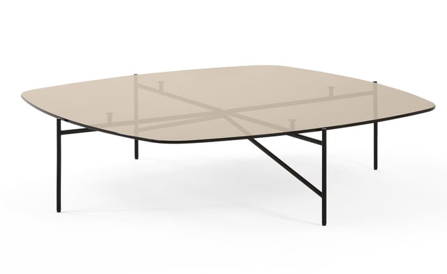 Tinker glass coffee table