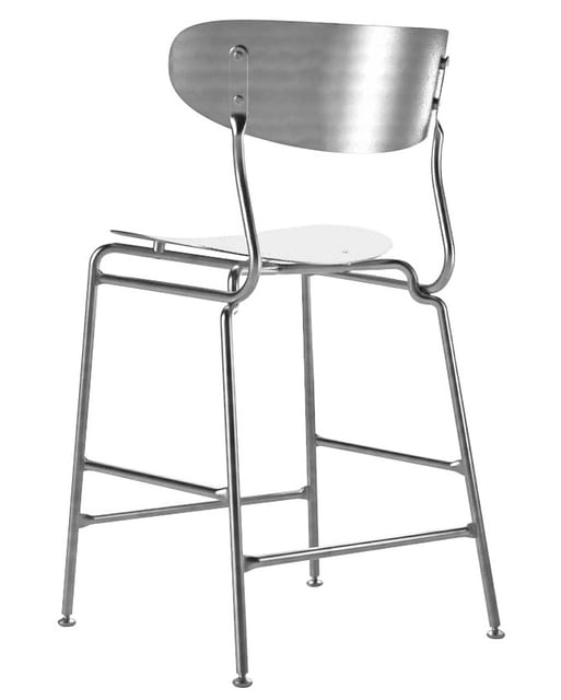 Bohemian stainless steel bar chair