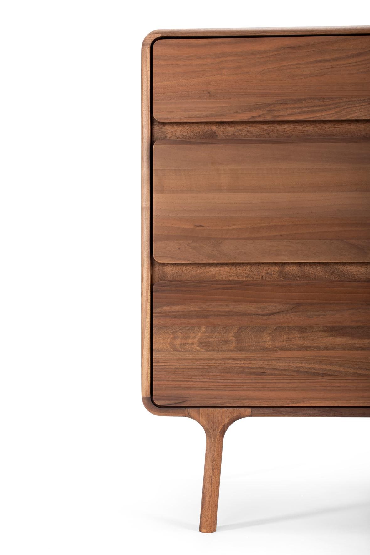 Komoda Fawn drawer walnut