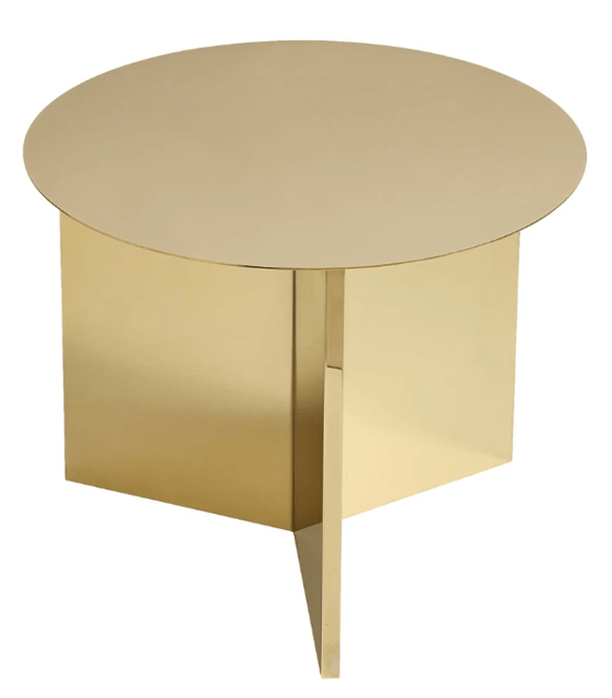 Odkládací stolek Slit round brass - výprodej