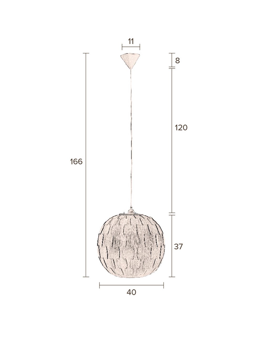 Závěsná lampa Bond