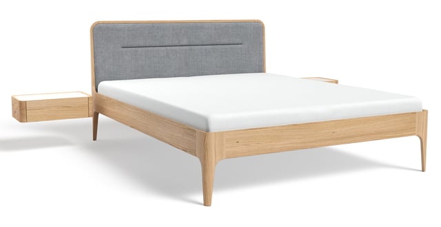 Bed Aira with bedside tables