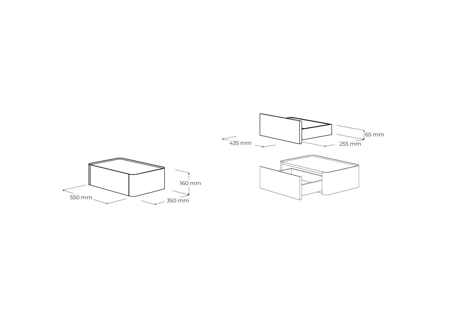 Noční stolek Aira
