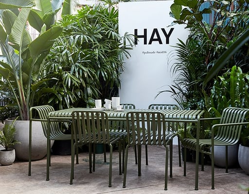 Lavice Palissade Dining Galvanised