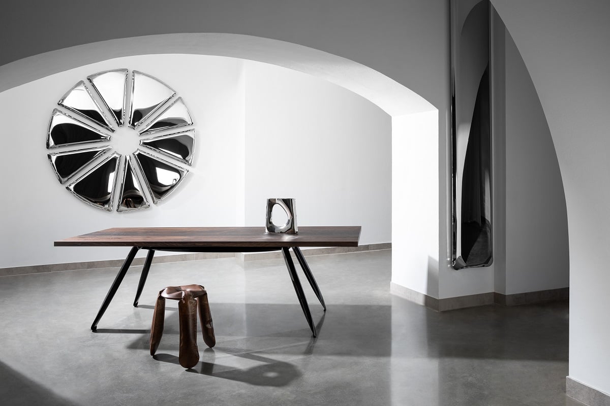 Zrcadlo Nucleus Mirror inox