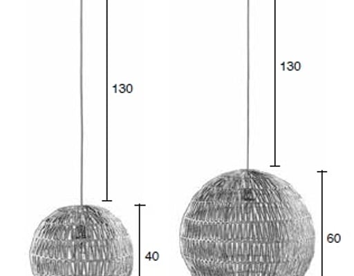 Závěsná lampa Cable