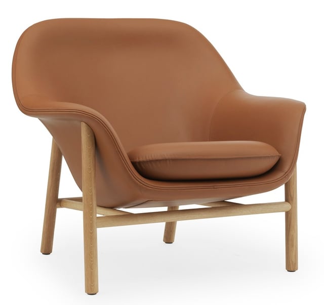 Křeslo Drape wood low