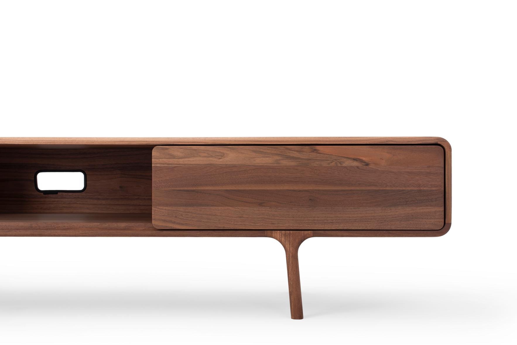 TV stolek Fawn lowboard 2 drawers walnut
