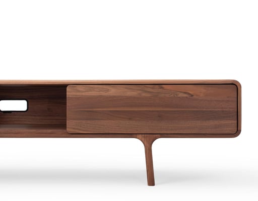 TV stolek Fawn lowboard 2 drawers walnut