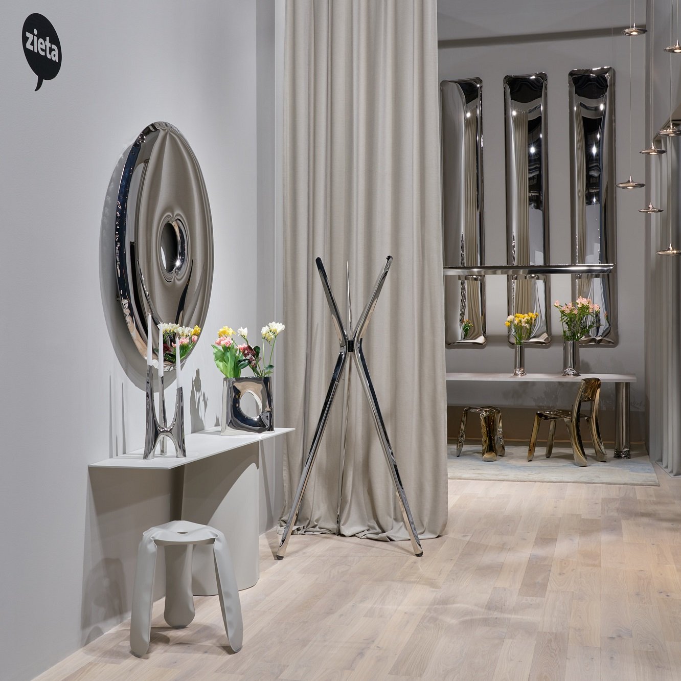 Zrcadlo Tafla IQ Mirror inox