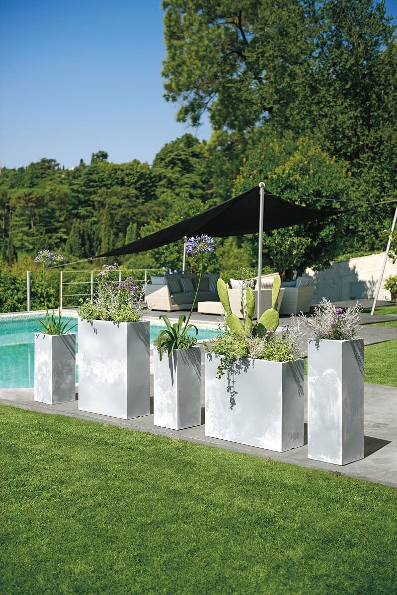 Květináč Kube High Plant box Castors