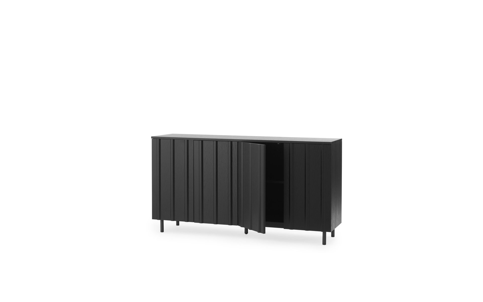 Komoda RIB Sideboard Black