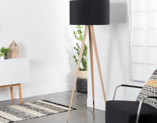 Lampa Tripod Wood