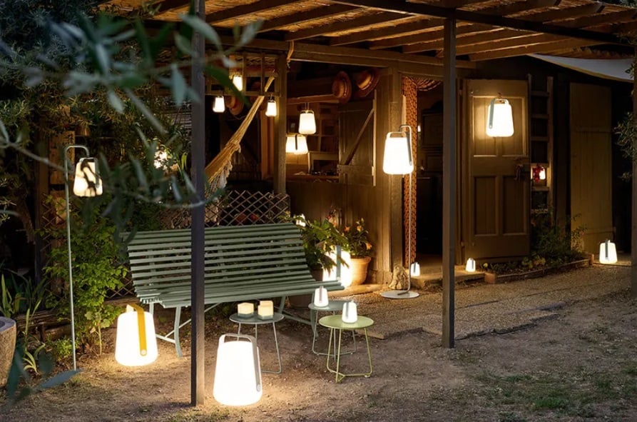 Přenosná lampa Balad H25 bamboo