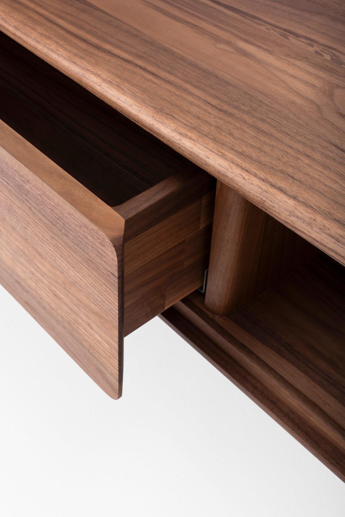 TV stolek Fawn lowboard 2 drawers walnut