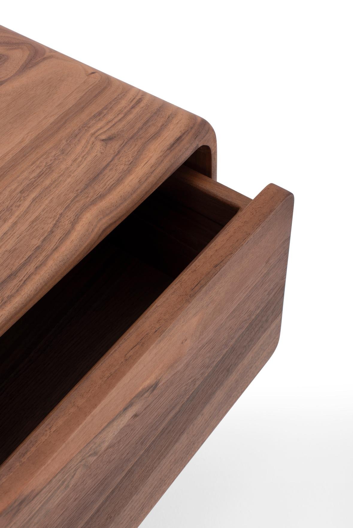 TV stolek Fawn lowboard 2 drawers walnut