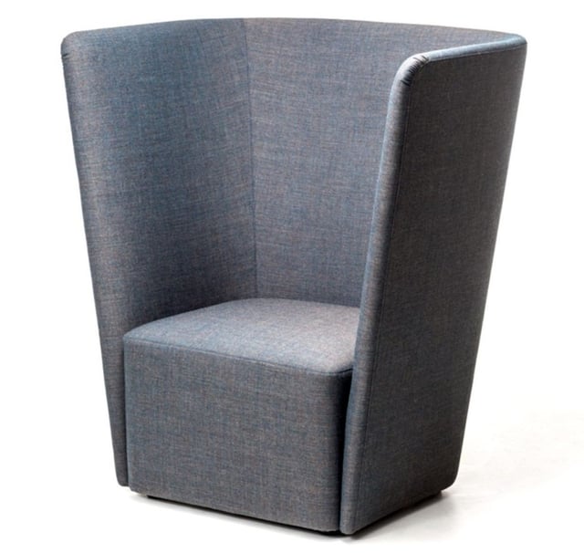 Velour armchair