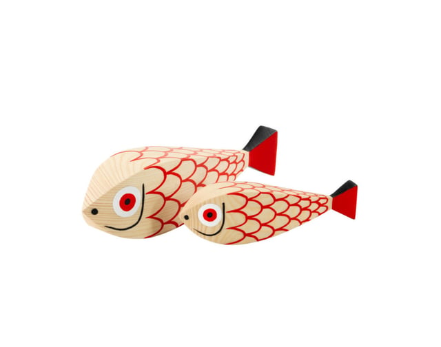 Wooden Doll Mother Fish and Child