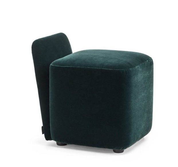 Velour ottoman