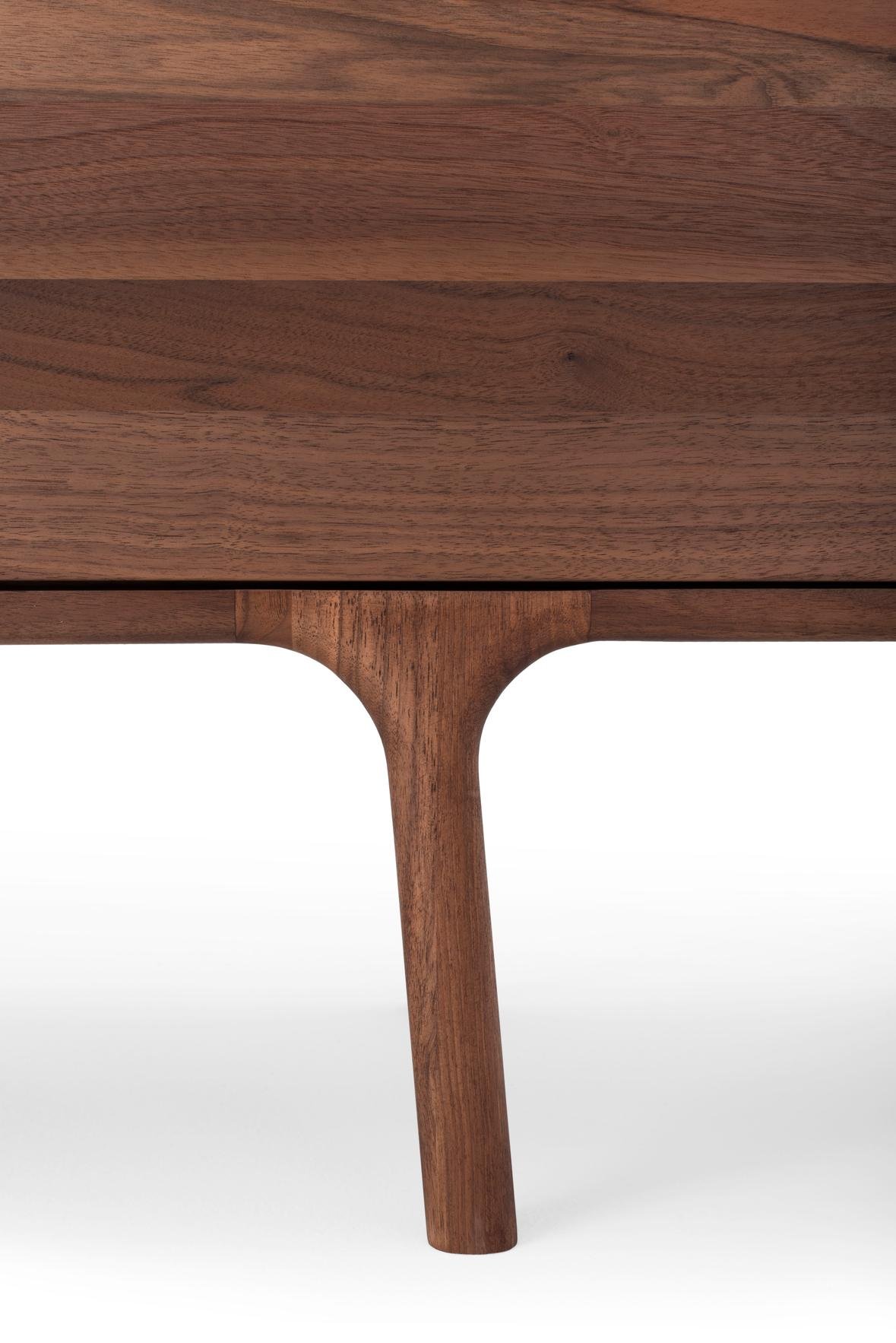 TV stolek Fawn lowboard 2 drawers walnut