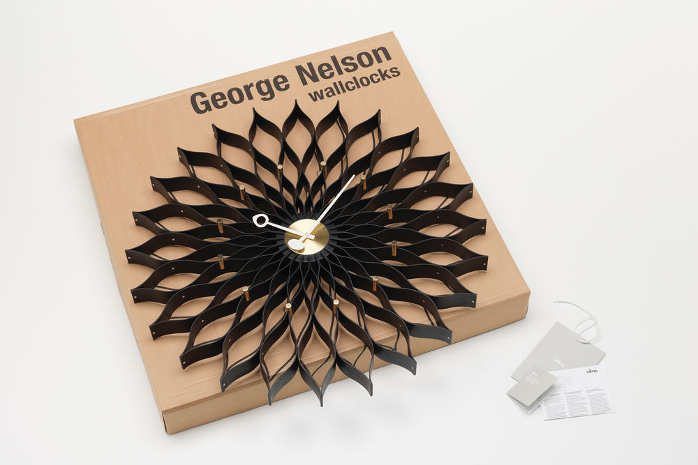 Hodiny Sunflower Black