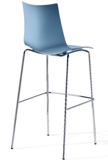 Zebra Technopolymer bar chair