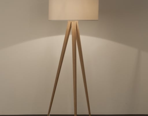 Lampa Tripod Wood