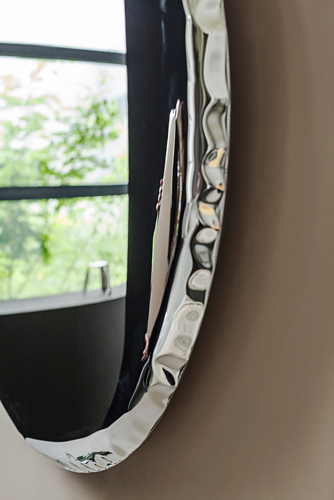 Zrcadlo Oko Mirror inox