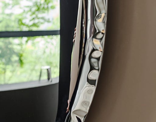 Zrcadlo Oko Mirror inox