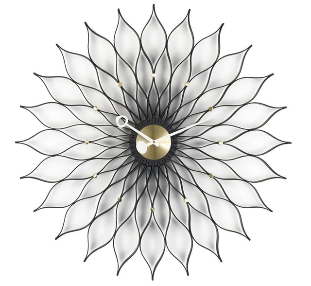 Hodiny Sunflower Black