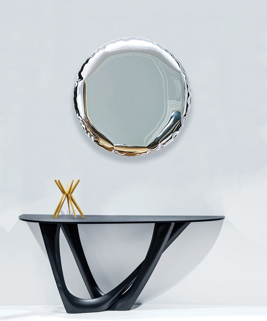 Zrcadlo Oko Mirror inox