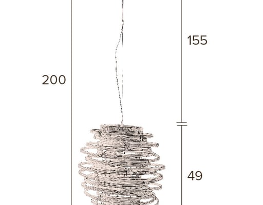 Závěsná lampa Kubu