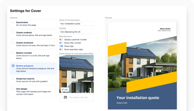 Creazione preventivi