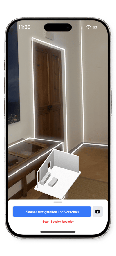 LiDAR Raumscan auf dem Smartphone
